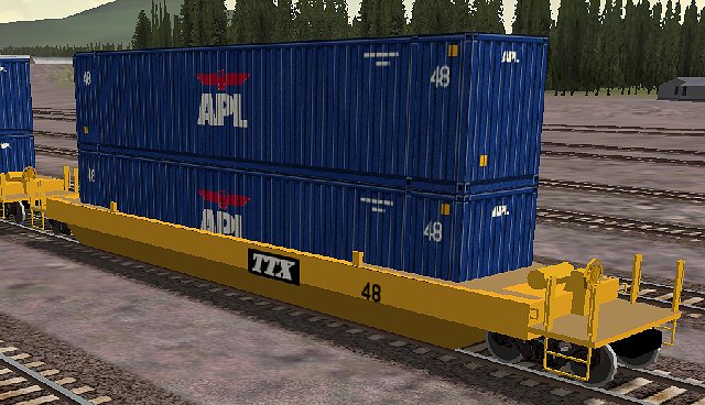 Message Areas - "Low polygon double-stack container car" – image 6