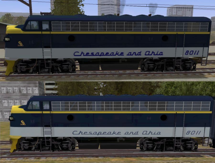 Message Areas - "Chesapeake and Ohio FP7 texture file update" – image 1