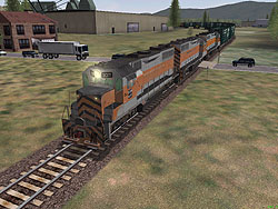 All locomotives doing some switching