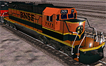 MSTS BNSF SD40 Locomotive (bnsfsd40.zip) – image 1